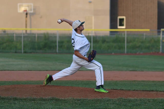 W-G’s Cole Theisen, shown pitching last year, pitched in the season opening loss on May 21. PHOTO BY CLINT COLE/THE PERRY CHIEF