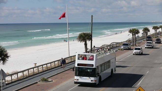 Gulf Coast Go will offer double-decker buses and trolleys in Destin and Santa Rosa Beach for 'hop-on-hop-off-style' transportation. [CONTRIBUTED PHOTO]