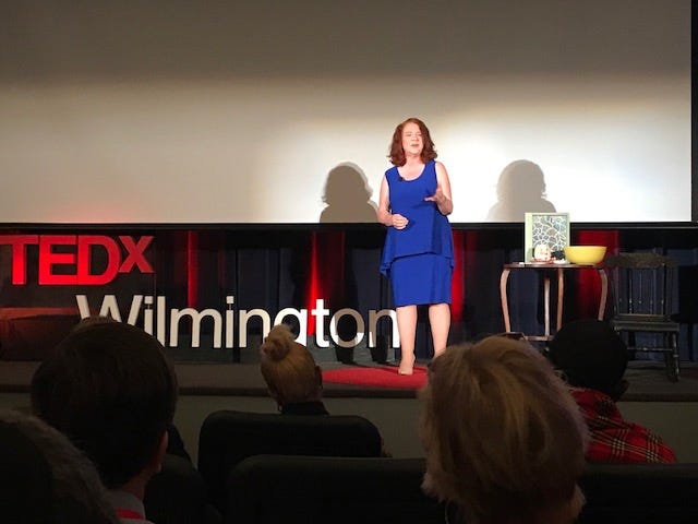 Seacoasat actress Kate Kirkwood recently gave a TedX talk on childhood lead poisoning in Wilmington, Delaware. [Courtesy photo]