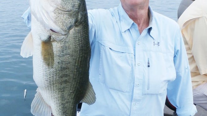 Allen Christenson caught this 7-pound largemouth bass at dawn on May 22. CONTRIBUTED