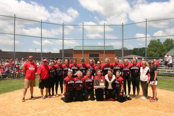 The North Fulton Lady Wildcats had a reason to celebrate at they defeated the Lewistown Lady Indians 4-1 to win the Abingdon-Avon Sectional on Saturday. In winning, coach Melanie Hanlin’s team advanced to the Sterling Sectional to play Orangeville.