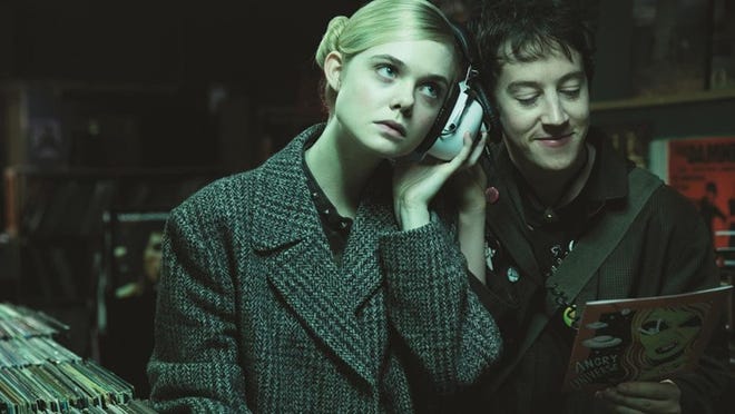Elle Fanning and Alex Sharp star in “How to Talk to Girls at Parties.” Contributed by A24