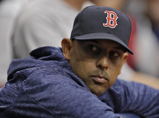 Alex Cora will receive his World Series ring this weekend when the Red Sox play in Houston.