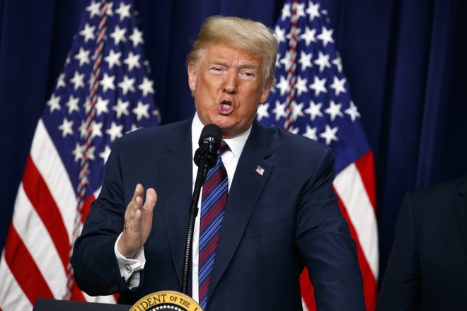 President Trump escalated a grudge against ABC on Thursday in the wake of the cancellation of "Roseanne." [File Photo/The Associated Press]