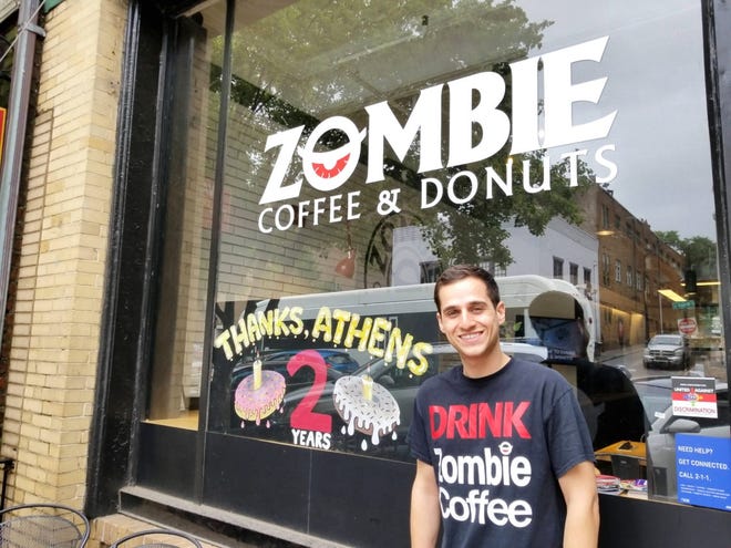 Tony Raffa founded Zombie Coffee and Donuts in 2016, the same year he graduated from UGA. [Contributed]