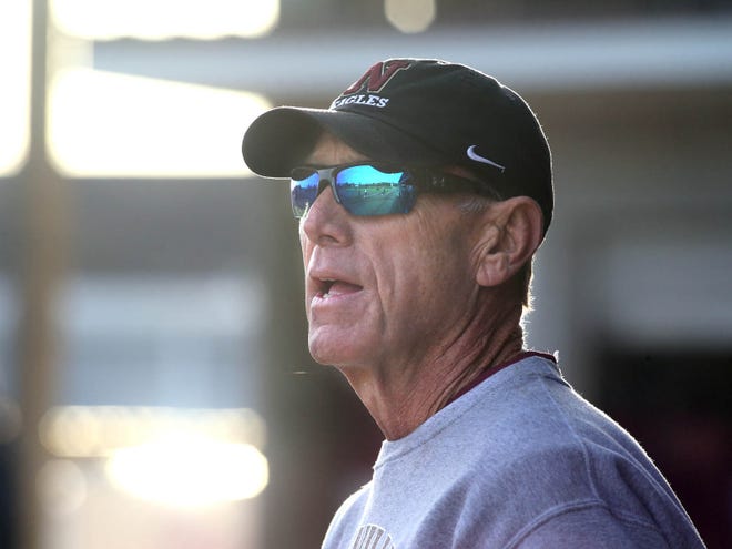 Niceville coach Danny Hensley watches his team during a game earlier this season. [MICHAEL SNYDER/DAILY NEWS]