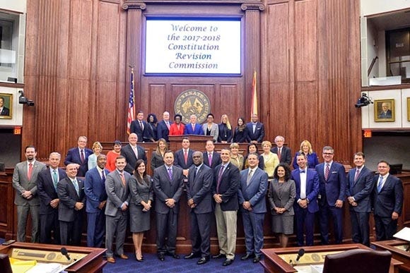 Florida's 2017-18 Constitution Revision Commission. [Commission photo]