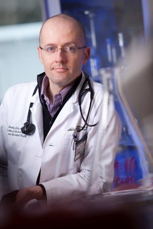 Dr. Timothy Lahey, infectious disease-specialist and director of the HIV study program at Dartmouth Hitchcock Medical Center, says needle exchange programs would reduce transmission of HIV and Hepatitis C among drug users through infected needles.