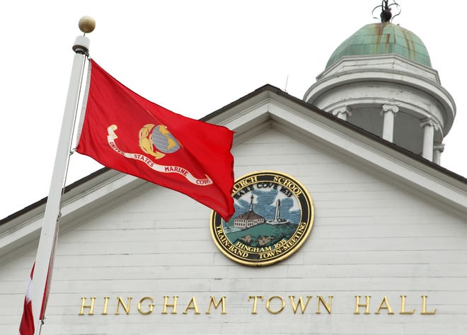 Hingham Town Hall. Gary Higgins/The Patriot Ledger