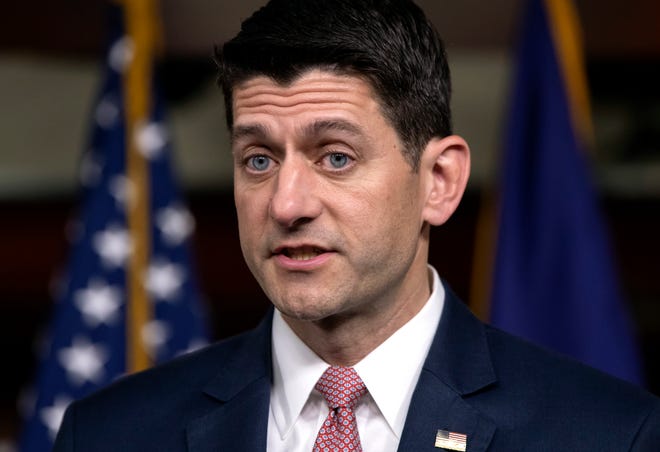 Speaker of the House Paul Ryan is agreeing with another senior House Republican who says there’s no evidence that the FBI planted a "spy" on President Donald Trump's 2016 campaign. The comments contradict Trump, who has insisted the agency planted a "spy for political reasons and to help Crooked Hillary win." [J. Scott Applewhite/The Associated Press]