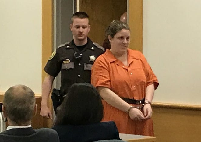 Jami Castine was sentenced Friday to 20-40 years in prison for abusing twin toddlers. [Alex LaCasse photo]