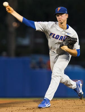 Florida's Brady Singer was the No. 18 overall pick in the Major League Baseball draft Monday. [Cyndi Chambers/Correspondent]