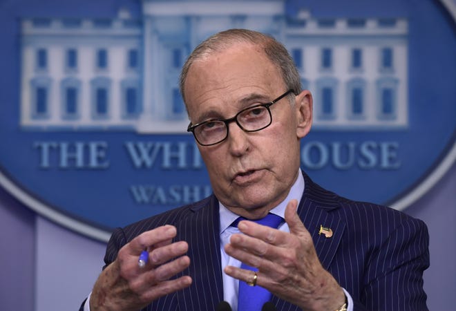 In this June 6 photo, Senior White House economic adviser Larry Kudlow speaks during a briefing at the White House in Washington. [AP Photo/Susan Walsh]