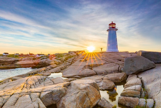 The iconic lighthouse in Peggy’s Cove, a rustic fishing village about 45 minutes from Halifax. 

[Tourism Nova Scotia]