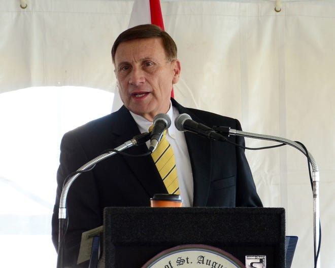 Former Congressman John Mica, pictured in a 2012 file photo, wants the federal government to build a multi-million dollar visitor center on the Castillo de San Marcos grounds and is asking for support from city commissioners. [PETER WILLOTT/THE RECORD]