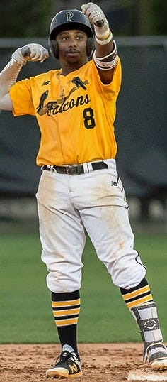 Former South Point High standout Derek Perry was a first team All-ECAC baseball selection this season as he helped Pfeiffer to a 31-7 record in its transition year from NCAA Division II to NCAA Division III. [Pfeiffer athletics photo]