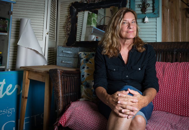 Florida prison reform activist Wendy Tatter sits in her Anastasia Island home on Thursday. [PETER WILLOTT/THE RECORD]