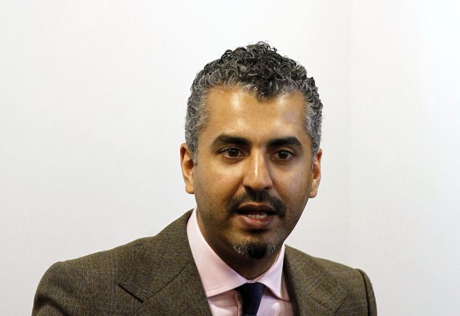 Maajid Nawaz, executive director of the Quilliam Foundation and formerly with the international Islamist Party Hizb ut-Tahrir, speaks to the media during a news conference at the Summit Against Violent Extremism in Dublin, Ireland, on June, 27, 2011. (AP Photo/Peter Morrison, File)