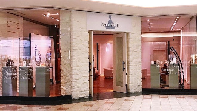 Namaste at The Gardens, a zen pop-up lounge, has opened on the lower level of The Gardens Mall. It is part of the mall’s free summer wellness series, which includes meditation and wellness classes. The lounge will remain open through July 15. (Photo provided by The Gardens Mall)