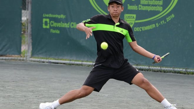 Steven Sun of American Heritage has been named the Palm Beach Post’s All-Area boys tennis player of the year. (Photo provided)