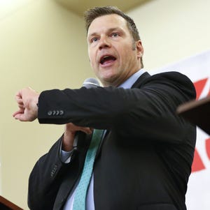 Kansas Secretary of State Kris Kobach faces another lawsuit from the American Civil Liberties Union, this time over his use of the Crosscheck system to compare voter data in multiple states. [April 2018 file photo/The Capital-Journal]
