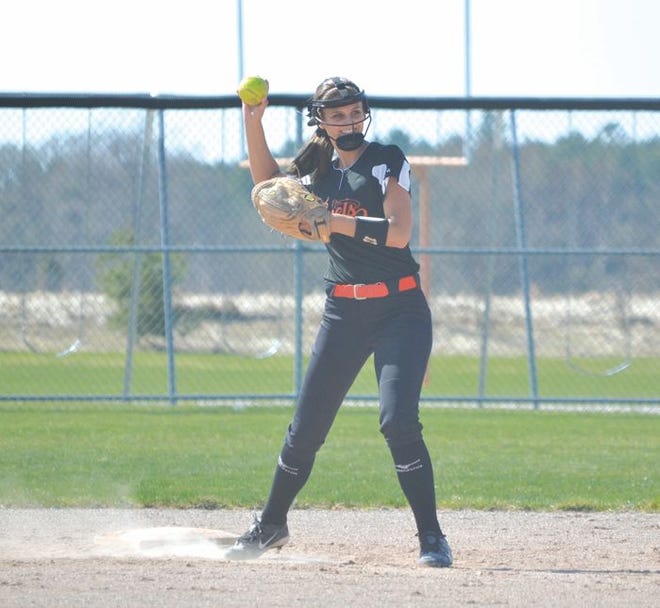 Hailey Kujawa was named Cheboygan varsity softball's Defensive Player of the Year at the team's recent end-of-season banquet. Kujawa, along with senior teammate Caitlyn Franz, were both named to the Division 2 Academic All-State team.
