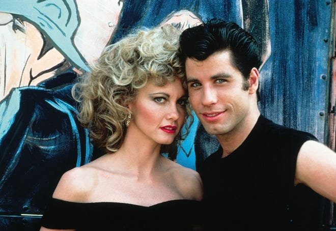 Olivia Newton-John and John Travolta starred in "Grease." [Paramount Pictures]