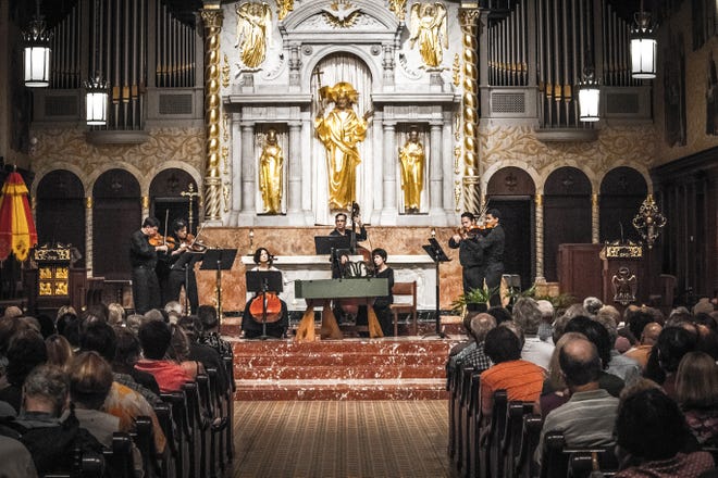 The St. Augustine Music Festival continues with classical music concerts tonight and Saturday, as well as Thursday, June 28 to Saturday, June 30. All concerts begin at 7:30 p.m. in the Cathedral Basilica of St. Augustine, 38 Cathedral Place, and are free to attend. Doors open at 7 p.m. [TIM SAVAGE/CONTRIBUTED]