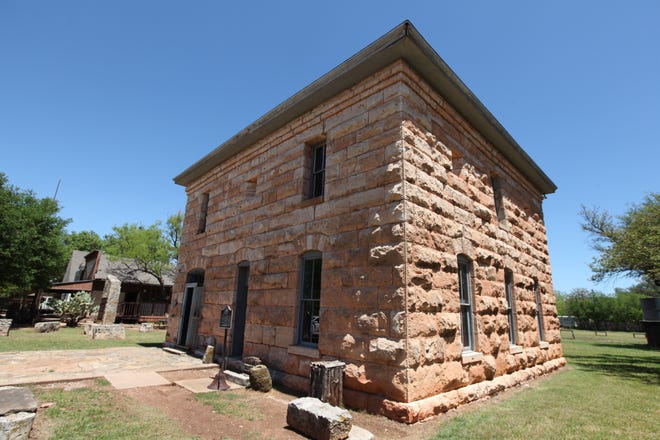The old Taylor County Courthouse is one of the buildings open to visitors to the history center in Buffalo Gap, Texas. [Steve Stephens]