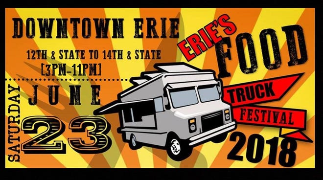 BEST BETS



Erie's Downtown Food Truck Festival

Get all kinds of eats Saturday, June 23, from 3-11 p.m. outside Bourbon Barrel, 1213 State St. The first-ever downtown event features at least a dozen local food trucks, regional bands, vendors, a rock wall, human foosball, dunk tank, obstacle course and more. Proceeds benefit Voices for Independence and the Erie Police Athletic League. Cost: Free admission. Info: 218-0355.