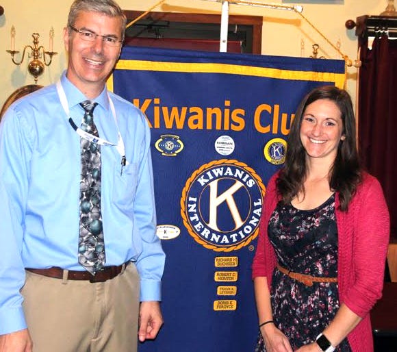 Allanna Decker, Cambridge Kiwanis president-elect, introduced Dr. Bill Kumler, a board certified orthopedic surgeon with nearly 20 years of practice, to the club’s recent meeting.