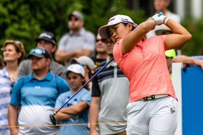 Nasa Hataoka finished the Walmart NW Arkansas Championship at -21 for her first tournament victory on Sunday, June 25, 2018. [CRANT OSBORNE/SPECIAL TO NATE ALLEN SPORTS SERVICE]