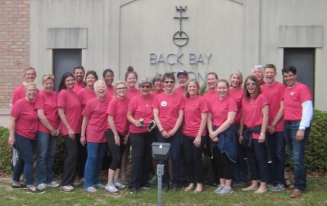 Members of the South Congregational Church mission group spent a week this spring volunteering at Back Bay Mission in Biloxi, Mississippi. [Courtesy photo]