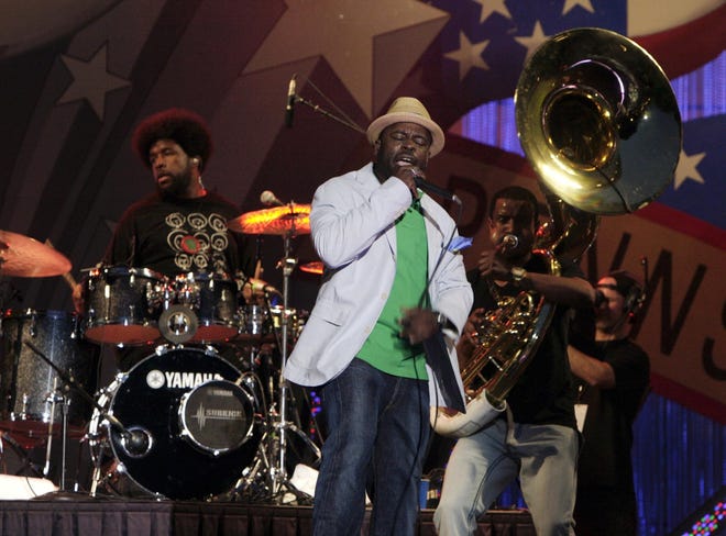 Hip-hop band The Roots will play Sunday, July 1, at Bold Point on the East Providence Waterfront

[AP Photo / Joseph Kaczmarek]
