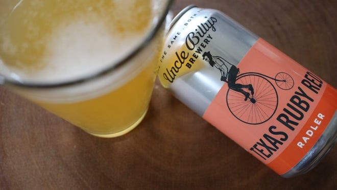 Uncle Billy’s Texas Grapefruit Radler is the brewery’s newest summer seasonal, a lager blended with grapefruit juice. Arianna Auber / AMERICAN-STATESMAN