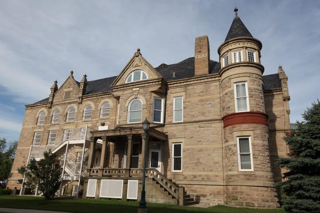 The historic Sandusky County Jail has been restored as county offices and offers periodic tours of the old jail area, Fremont, Ohio. [Steve Stephens]