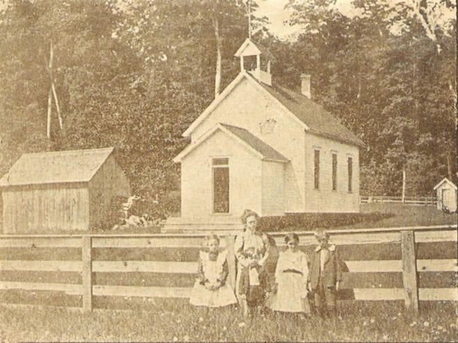 The McConnell School, in Mentor Township, was built in 1889 at a cost of $350.