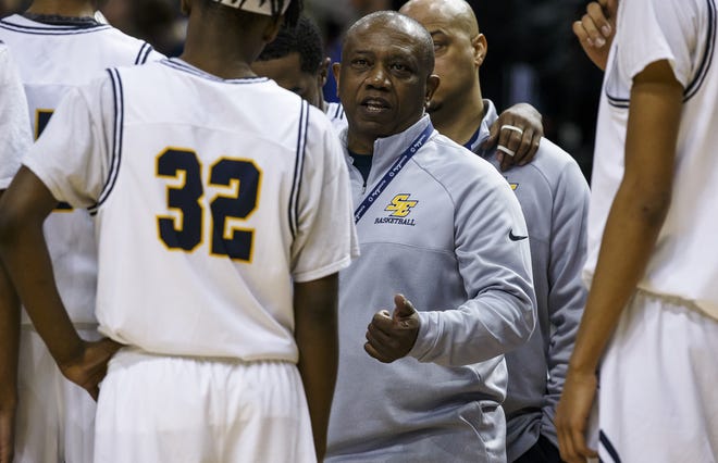 Southeast boys basketball coach Lawrence Thomas is The State Journal-Register's Coach of the Year. [Justin L. Fowler/The State Journal-Register]