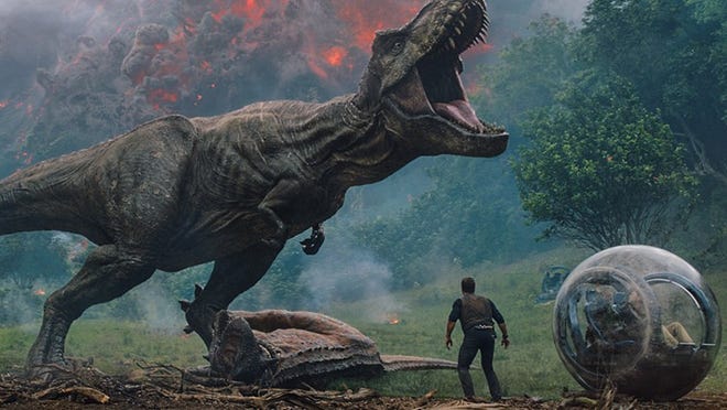“Jurassic World: Fallen Kingdom” is expected to top the $1 billion mark worldwide in the next week. Contributed by Universal Pictures and Amblin Entertainment