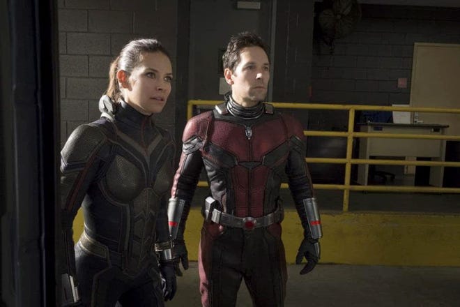 The Wasp (Evangeline Lilly) and Ant-Man (Paul Rudd) can make for a dynamic duo in “Ant-Man and the Wasp.” [Marvel Studios]