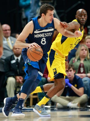 A person familiar with the negotiations says the Timberwolves' Nemanja Bjelica has agreed to a one-year contract with the Sixers. The person spoke to The Associated Press on condition of anonymity Thursday because the deal has not been announced. [R BRENT SMITH/ASSOCIATED PRESS FILE PHOTO]