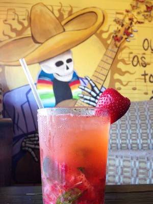 The Strawberry Mint Sparkle is the newest cocktail at the Cantina at Burrito del sol. [SAVANNAH VASQUEZ/DESTIN.COM]