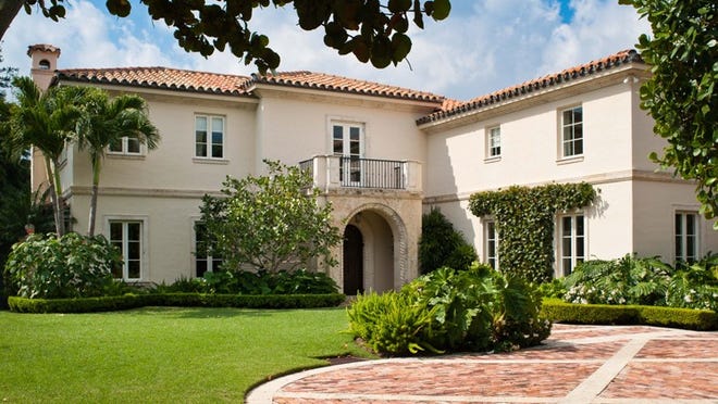 A custom-built house constructed in 2004 at 180 Canterbury Lane in Palm Beach’s North End has sold for $10.4 million, according to Palm Beach County Courthouse records. Photo by Andy Frame