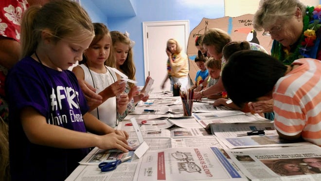 Children attending vacation Bible school made crafts with a shipwrecked island theme. [PHOTOS SPECIAL TO THE STAR]