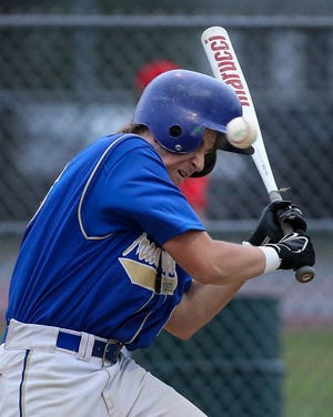 Framingham Legion's Jake Brockway, shown in a game against East Side last year, drove in the winning run in the seventh inning of Post 74's 8-7 victory over Wachusett on Saturday. [Daily News File Photo/Dan Holmes]