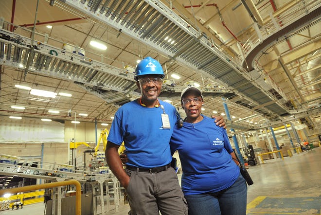 Wade Dallas and his sister Karen Session are two of many family members who have worked at the Georgia-Pacific paper mill in Palatka. Dallas works as an industrial mechanic and Session is a shift capability leader at the mill. [Will Dickey/Florida Times-Union]