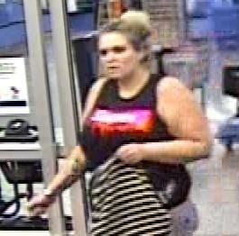 Lynn Haven Police are looking for the public's help in identifying this theft suspect at a local Walmart. [CONTRIBUTED PHOTO]