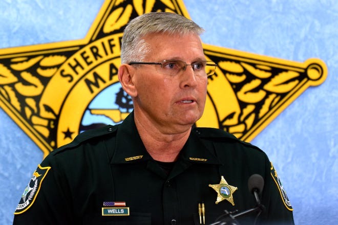 Manatee County Sheriff Rick Wells, seen here at a Jan. 24 news conference, said he is not resigning form the Lincoln Memorial Academy board. 

[Herald-Tribune staff photo / Carlos R. Munoz]
