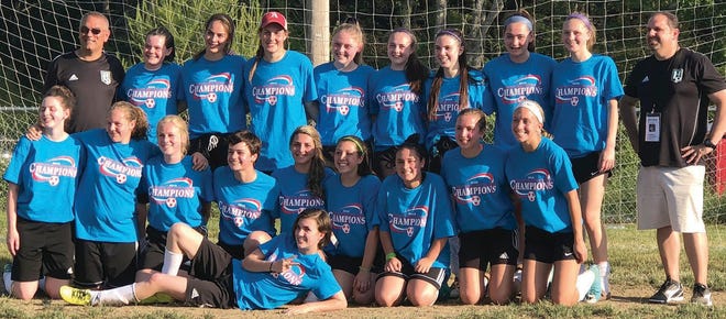 Youth Soccer U18 Girls in Charlton during the Midland Area Youth Soccer Regional Playoffs which they won, 4-3. SUBMITTED PHOTO