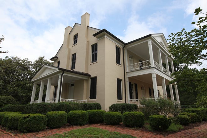 The Gist Mansion is one of the best remaining example of antebellum plantation architecture, Rose Hill Plantation State Historic Site, Union, South Carolina. [Steve Stephens]